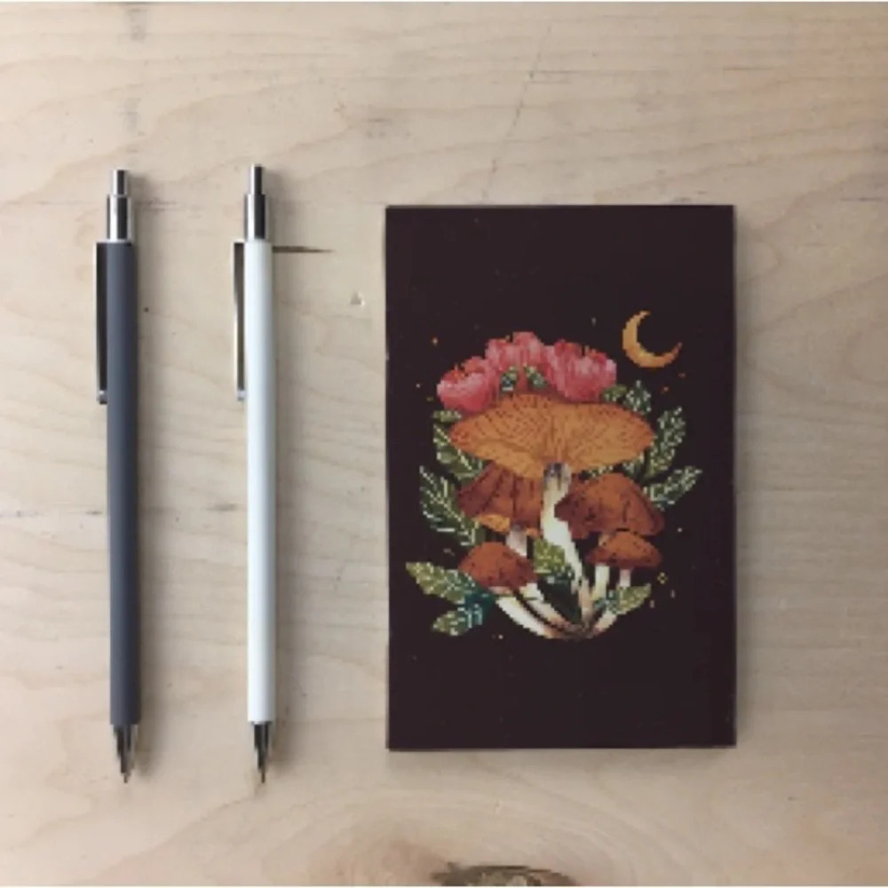 Midnight Mushroom Pocket Notebook - Lined by Denik - For Bundles Only